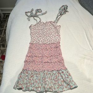 Love Shack Fancy Target Adeline Tie-Strap Smocked Ruffle Dress Sz 3X NEW FLORAL